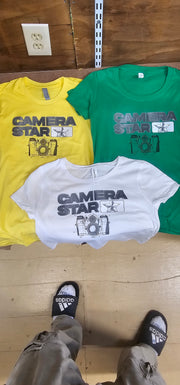 Women's Camera Star Crop Tops