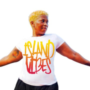 Women's 2 Color design Island Vibes t-shirt